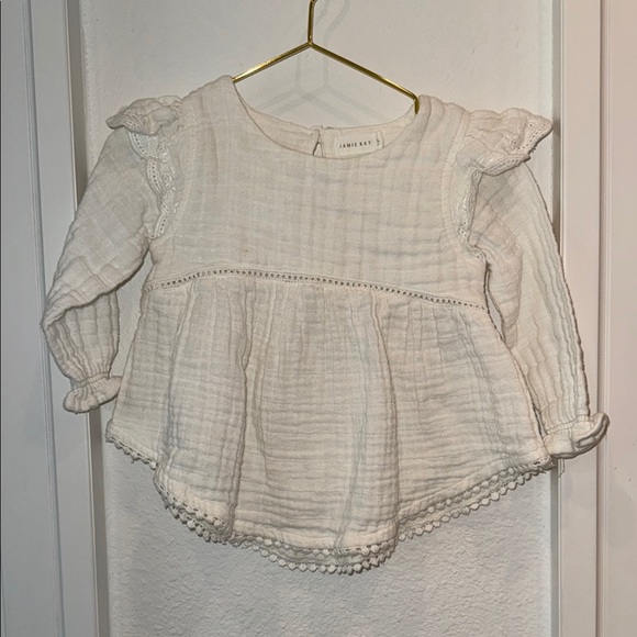 Jamie Kay Other - White Kids Jamie Kay Top with Lace Details